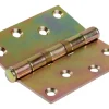 Scharnier mit losem Stift Gelb Verzinkt 90 mm x 90 mm