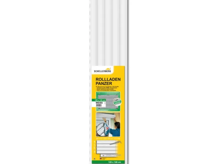 Schellenberg Rolladenpanzer-Set Mini 120 cm x 140 cm Weiß