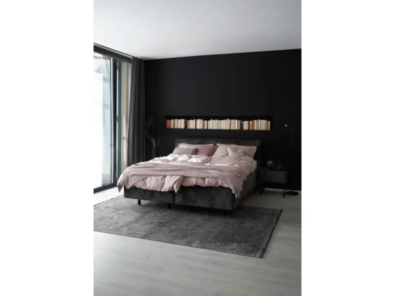 Schöner Wohnen Aluminium-Vorhangschienenset Emilia 1-läufig 230 cm Schwarz-Matt