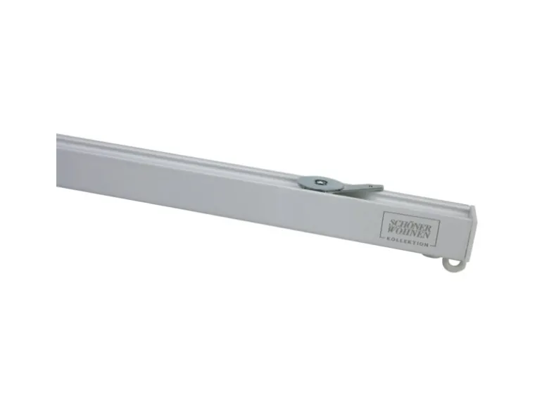 Schöner Wohnen Aluminium-Vorhangschienenset Emilia 1-läufig 200 cm Weiß-Matt