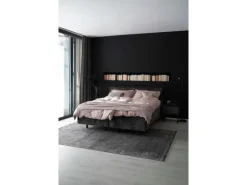 Schöner Wohnen Aluminium-Vorhangschienenset Emilia 1-läufig 160 cm Schwarz-Matt