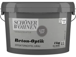 Schöner Wohnen Beton-Optik Effektspachtel Beton 1 l