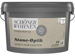Schöner Wohnen Effektlasur Kalkstein Trendstruktur Stone-Optik