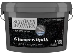Schöner Wohnen Glimmer-Optik Effektlack Aquamarin 1 l