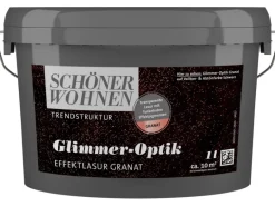 Schöner Wohnen Glimmer-Optik Effektlack Granat 1 l