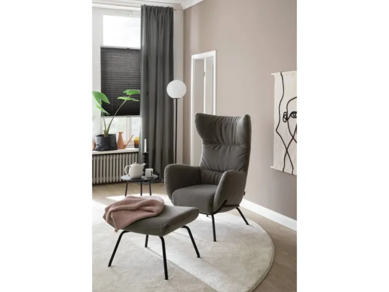 Schöner Wohnen Plissee Milla 60 cm x 130 cm Anthrazit