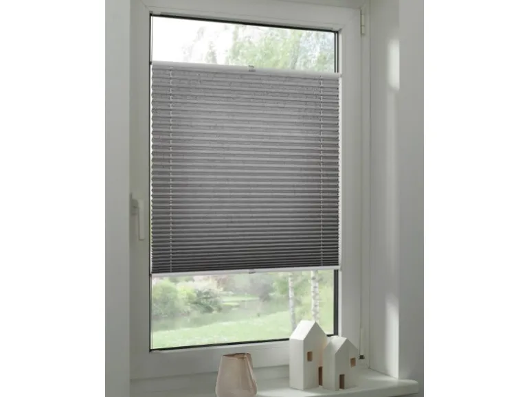 Schöner Wohnen Plissee Milla 90 cm x 130 cm Grau