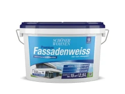 Schöner Wohnen Premium Fassadenweiss Weiß Matt 25 l