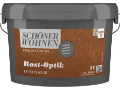 Schöner Wohnen Rost-Optik Effektlasur Rost 1 l