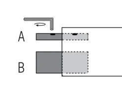 Schöner Wohnen Schienenverbinder für Alu-Vorhangschiene Emilia Edelstahloptik