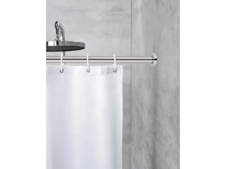Schöner Wohnen Teleskop-Duschvorhangstange Obleon 110 - 185 cm Chrom