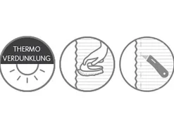 Schöner Wohnen Thermo-Plissee Ella 80 cm x 130 cm Weiß