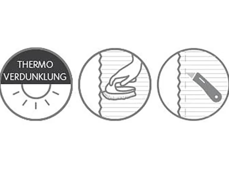 Schöner Wohnen Thermo-Plissee Ella 80 cm x 130 cm Weiß