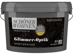 Schöner Wohnen Trendstruktur Glimmer-Optik Gold 1 l