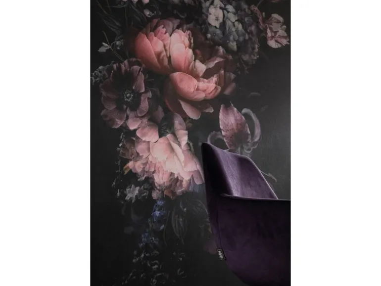 Schöner Wohnen Vliestapete 2 DD Floral Schwarz Rosa 270 x 159 cm FSC®
