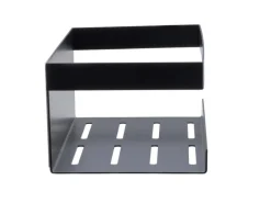 Schöner Wohnen Wandablage Meleto Schwarz aus Edelstahl