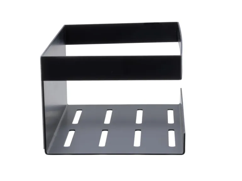 Schöner Wohnen Wandablage Meleto Schwarz aus Edelstahl
