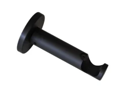 Schöner Wohnen Wandhalter Leon für Gardinenstange Ø 20 mm Schwarz Matt