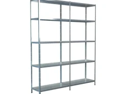 Schulte Set 1 Steckregal und 1 Anbauregal Verzinkt 200 cm x 160 cm x 35 cm