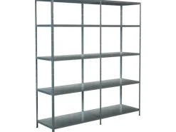Schulte Set 1 Steckregal und 1 Anbauregal Verzinkt 200 cm x 180 cm x 50 cm