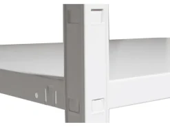 Schulte Steck-Grund- und 2 x Anbauregale 180 cm x 340 cm x 50 cm Weiß