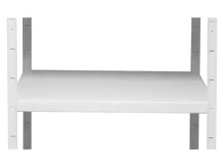 Schulte Steck-Grund- und 2 x Anbauregale 180 cm x 340 cm x 50 cm Weiß