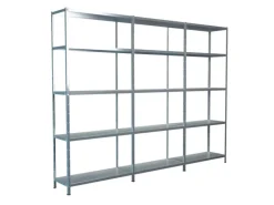 Schulte Steck-Grund- und 2 x Anbauregale 200 cm x 280 cm x 35 cm Verzinkt