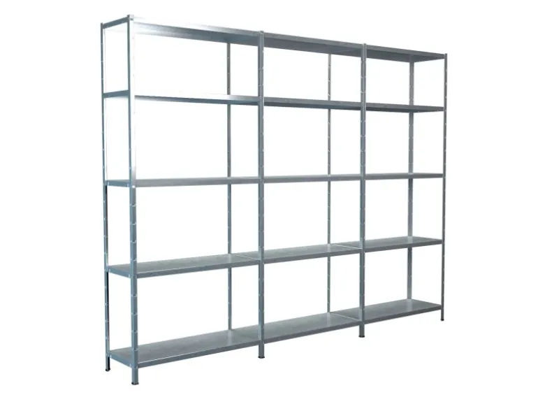 Schulte Steck-Grund- und 2 x Anbauregale 200 cm x 280 cm x 35 cm Verzinkt