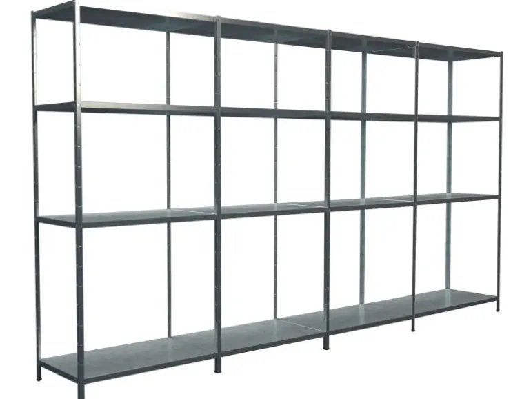 Schulte Steck-Grund- und 3 x Anbauregale 180 cm x 380 cm x 50 cm Verzinkt