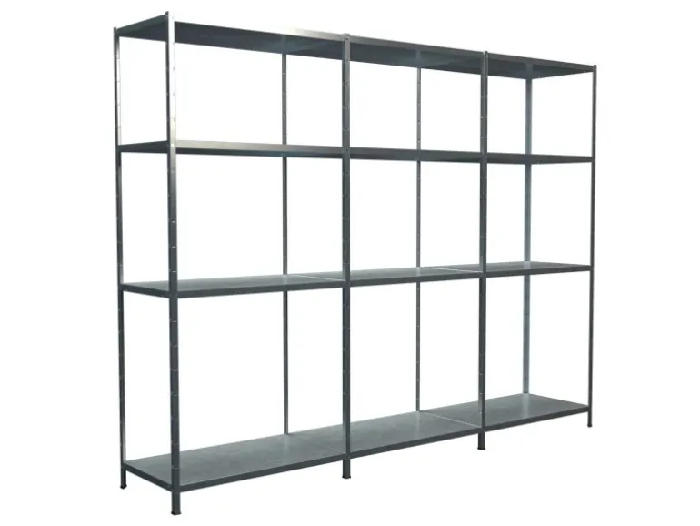 Schulte Steck-Grund- und 2 x Anbauregale 180 cm x 320 cm x 50 cm Verzinkt