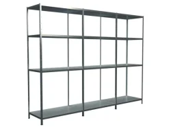 Schulte Steck-Grund- und 2 x Anbauregale 180 cm x 340 cm x 50 cm Verzinkt