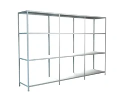 Schulte Steck-Grund- und 2 x Anbauregale 180 cm x 320 cm x 35 cm Weiß