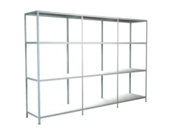 Schulte Steck-Grund- und 2 x Anbauregale 180 cm x 340 cm x 35 cm Weiß