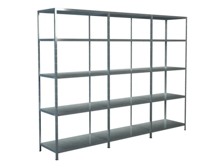 Schulte Steck-Grund- und 2 x Anbauregale 200 cm x 280 cm x 50 cm Verzinkt