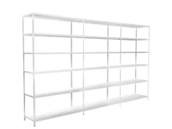 Schulte Steck-Grund-/Anbauregale 230 cm x 260 cm x 35 cm Weiß