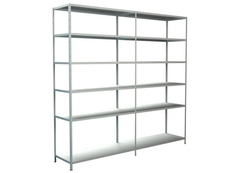 Schulte Steck-Grund-/Anbauregal 230 cm x 240 cm x 50 cm Weiß