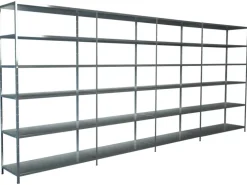 Schulte Steck-Grund-/Anbauregale 230 cm x 380 cm x 35 cm Verzinkt