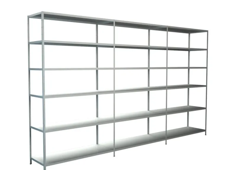 Schulte Steck-Grund-/Anbauregale 230 cm x 360 cm x 50 cm Weiß