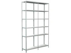 Schulte Steck-Grund-/Anbauregal 230 cm x 140 cm x 35 cm Weiß