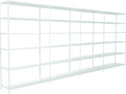 Schulte Steck-Grund-/Anbauregale 230 cm x 400 cm x 50 cm Weiß