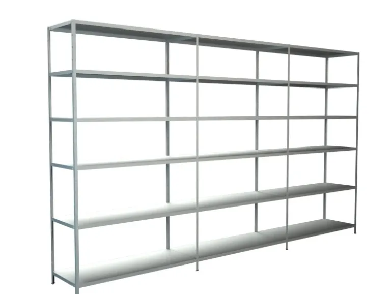 Schulte Steck-Grund-/Anbauregale 230 cm x 320 cm x 50 cm Weiß