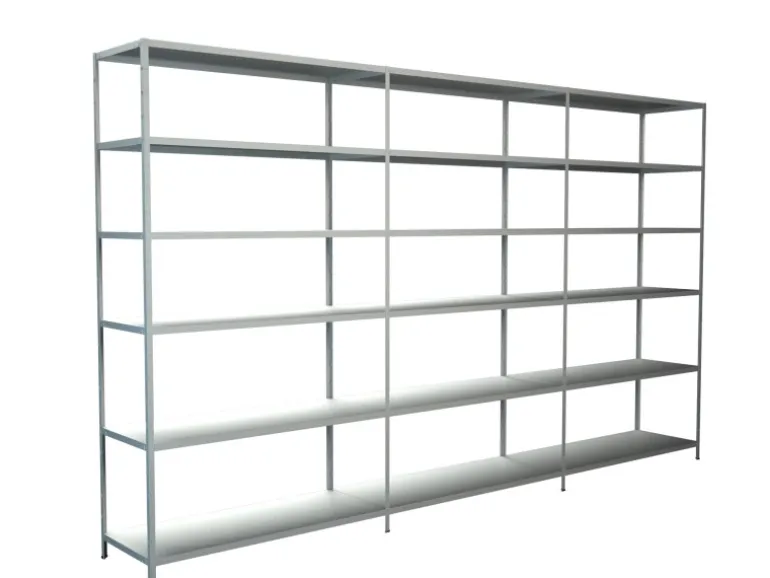 Schulte Steck-Grund-/Anbauregale 230 cm x 280 cm x 50 cm Weiß