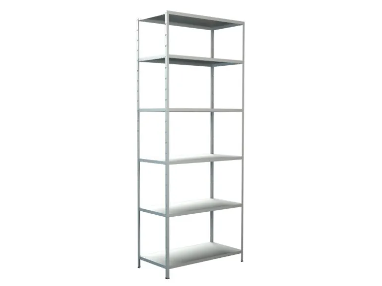 Schulte Steck-Grundregal 250 cm x 100 cm x 50 cm Weiß