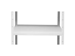 Schulte Steck-Grundregal 250 cm x 100 cm x 50 cm Weiß