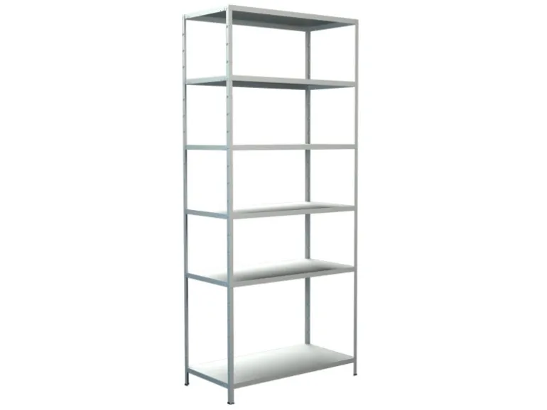 Schulte Steck-Grundregal 230 cm x 100 cm x 50 cm Weiß