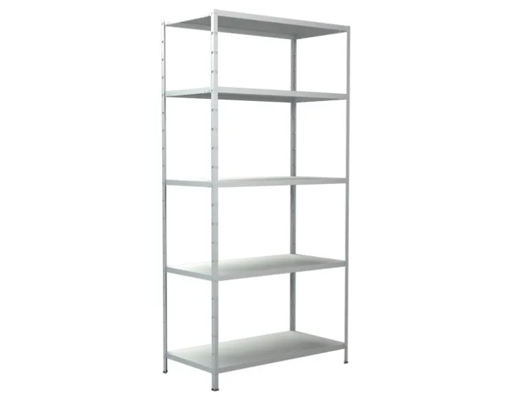 Schulte Steck-Grundregal 200 cm x 100 cm x 50 cm Weiß