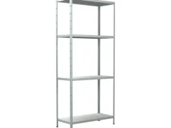 Schulte Steck-Grundregal Weiß 180 cm x 80 cm x 35 cm