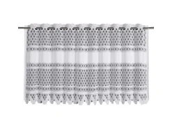 Sehlbach Bistrogardine mit Stangendurchzug Klassik 140 cm x 60 cm Weiß