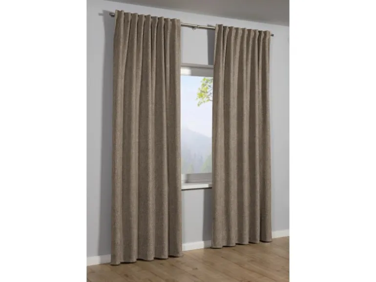 Sehlbach Fertigschal Multiband Dimout Polarfleece 130 cm x 245 cm Braun