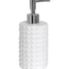 Seifenspender Mosaik Polyresin Weiß